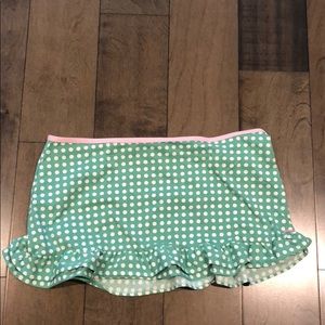 Green polka dot cover up skirt